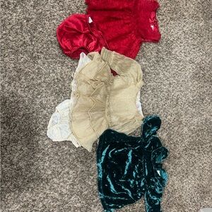 Assorted Velvet and Lace Baby Dresses